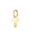 Pendentif Or 18 Carats 750 Jaune - Initiale Lettre 'T' - Chaine Offerte - vue V1