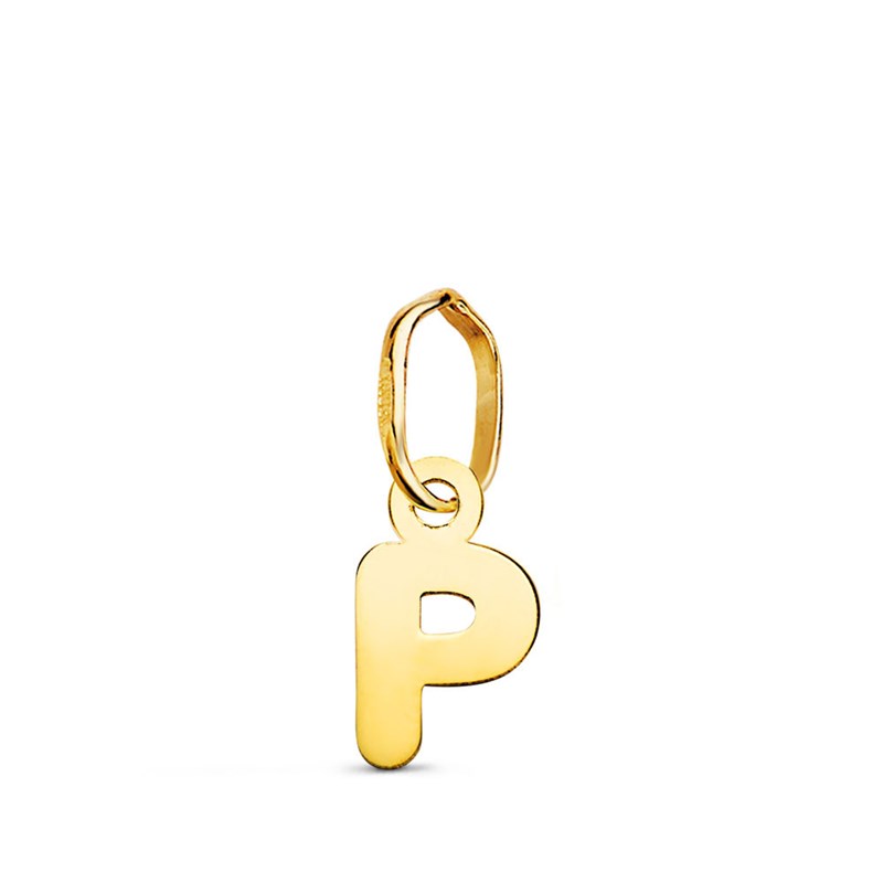 Pendentif Or 18 Carats 750 Jaune - Initiale Lettre 'P' - Chaine Offerte