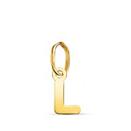 Pendentif Or 18 Carats 750 Jaune - Initiale Lettre 'L' - Chaine Offerte