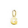 Pendentif Or 18 Carats 750 Jaune - Initiale Lettre 'G' - Chaine Offerte - vue V1