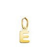 Pendentif Or 18 Carats 750 Jaune - Initiale Lettre 'E' - Chaine Offerte - vue V1