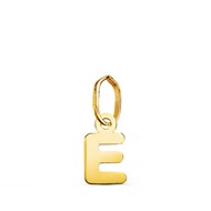 Pendentif Or 18 Carats 750 Jaune - Initiale Lettre 'E' - Chaine Offerte