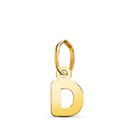 Pendentif Or 18 Carats 750 Jaune - Initiale Lettre 'D' - Chaine Offerte