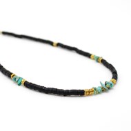 Collier gomme noir - VANESSA