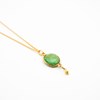 Collier pierres Chrysoprase - CATHY - vue V1