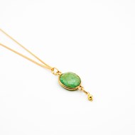 Collier pierres Chrysoprase - CATHY