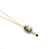 Collier pierres Labradorite - CATHY - vue V1