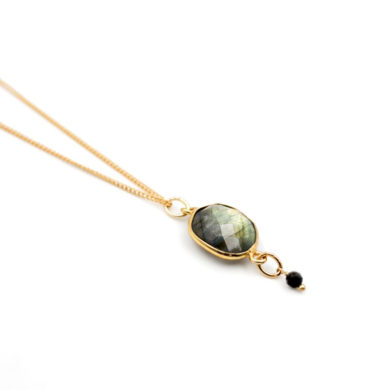 Collier pierres Labradorite - CATHY