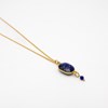 Collier pierres Lapis-lazuli - CATHY - vue V1