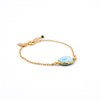 Bracelet pierres Larimar - CATHY - vue V1