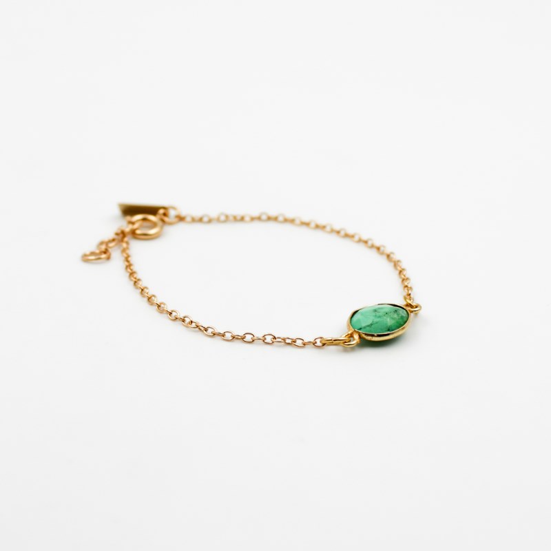 Bracelet pierres Chrysoprase - CATHY