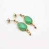 Boucles d'oreilles pierres Chrysoprase - CATHY - vue V1