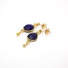 Boucles d'oreilles pierres Lapis-lazuli - CATHY - vue V1