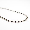 Collier perles Onyx noir - CAROLE - vue V1