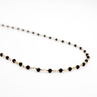 Collier perles Onyx noir - CAROLE