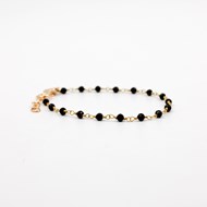 Bracelet perles Onyx noir - CAROLE