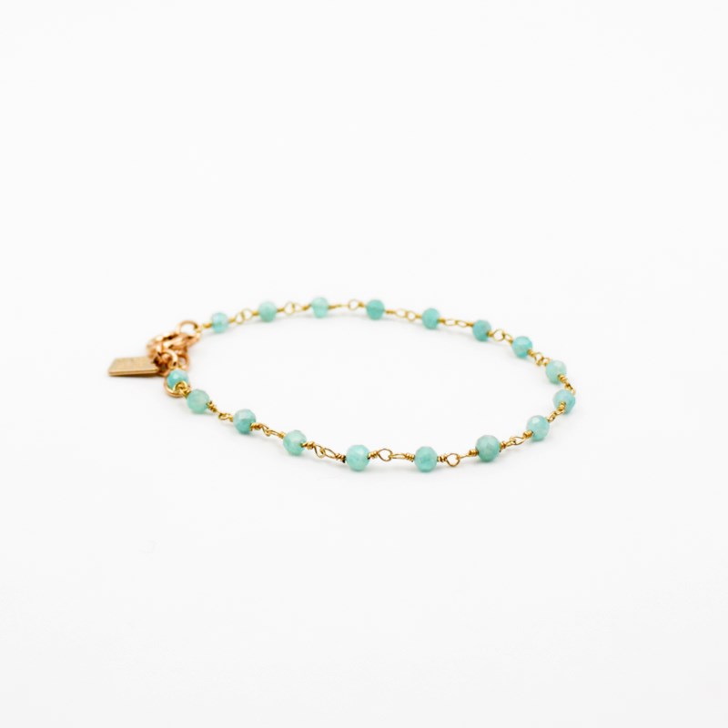 Bracelet perles Amazonite - CAROLE