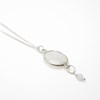 Collier pierres Pierre de lune - CATHY ARGENT - vue V1