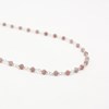 Collier perles Rhodonite - CAROLE ARGENT - vue V1