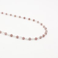 Collier perles Rhodonite - CAROLE ARGENT