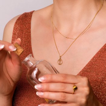 Pendentif Médaille Or 18 Carats 750 Jaune - Constellation Zodiaque Scorpion - Chaine Offerte