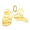 Pendentif Or 18 Carats 750 Jaune - Ile de la Guadeloupe  - Chaine Offerte - vue V1