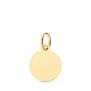 Pendentif Médaille Or 18 Carats 750 Jaune - Zodiaque Capricorne - Chaine et Gravure Offertes