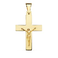 Pendentif  - Médaille Christ sur la Croix Or 18 Carats 750 Jaune - Chaines Offertes