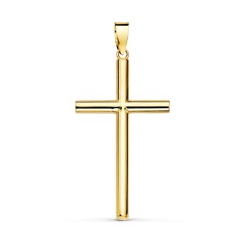 Pendentif - Médaille Croix Or 18 Carats 750 Jaune - Chaine Offerte