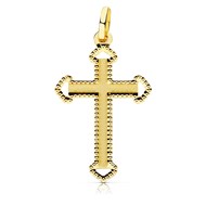 Pendentif - Médaille Croix Or 18 Carats 750 Jaune - Chaine Offerte