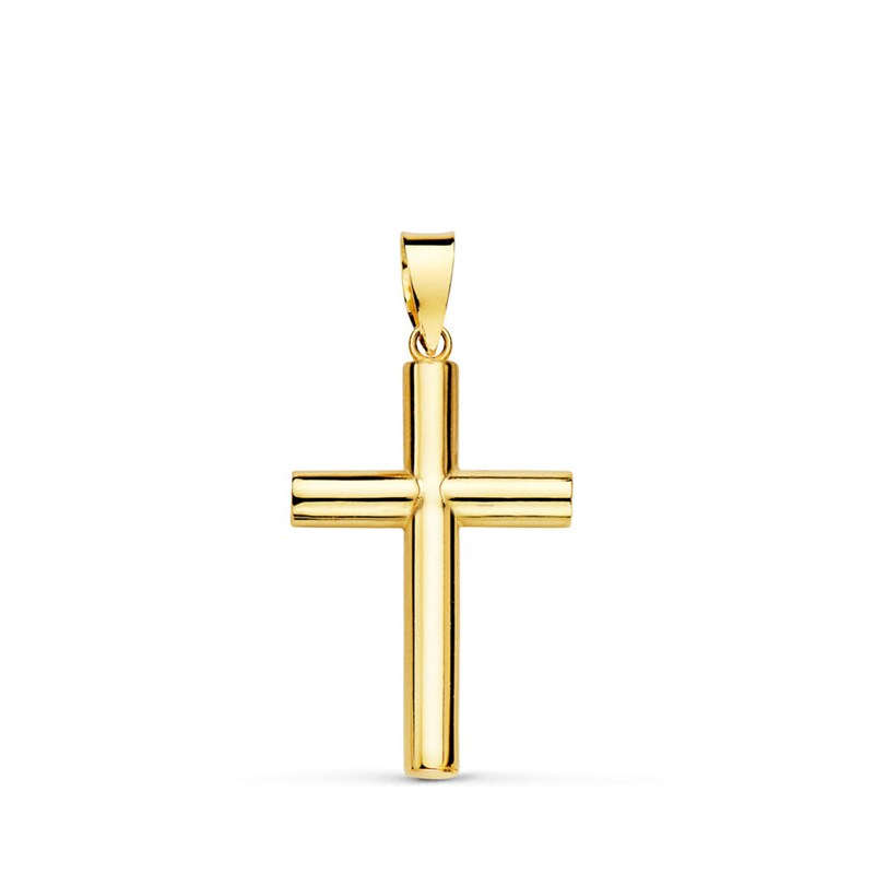 Pendentif - Médaille Croix Or 18 Carats 750 Jaune - Chaine Offerte