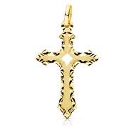 Pendentif - Médaille Croix Or 18 Carats 750 Jaune - Chaine Offerte