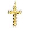 Pendentif - Médaille Christ sur la Croix Or 18 Carats 750 Jaune - Chaines Offertes - vue V1