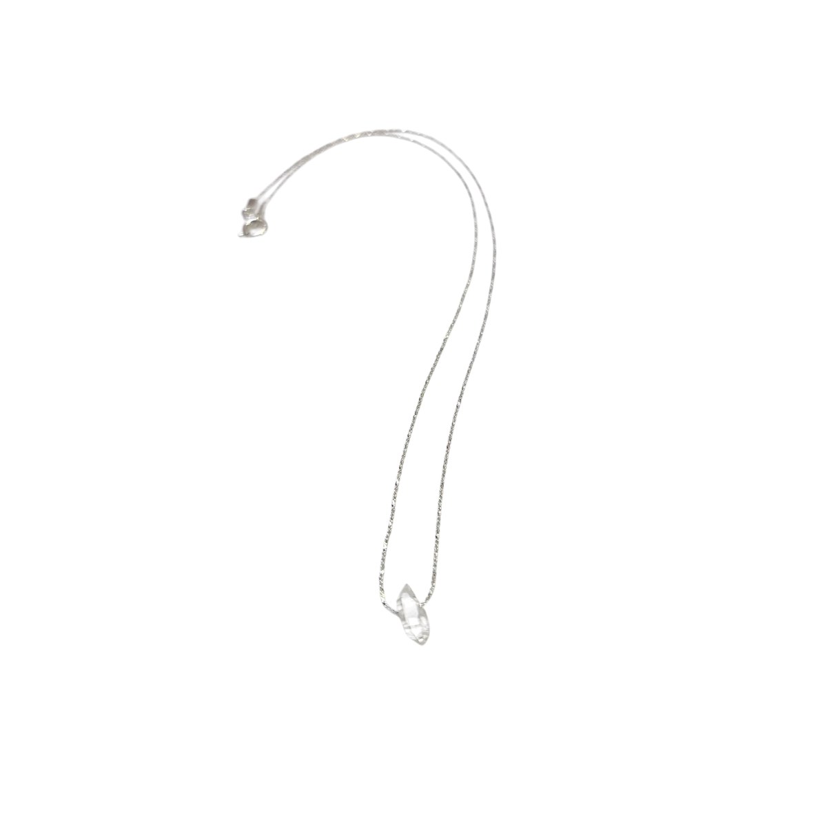 Collier Diamant Herkimer argent femme