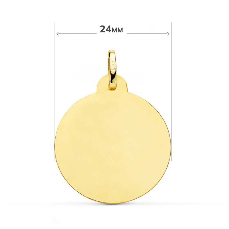 Médaille Or 18 Carats 750 Jaune Saint Antoine 24mm - Chaînes et Gravure Offertes - vue 4