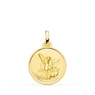 Médaille Or 18 Carats 750 Jaune Saint Michel 18mm - Chaînes et Gravure Offertes