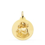 Médaille Or 18 Carats 750 Jaune Saint Joseph 22mm - Chaînes et Gravure Offertes