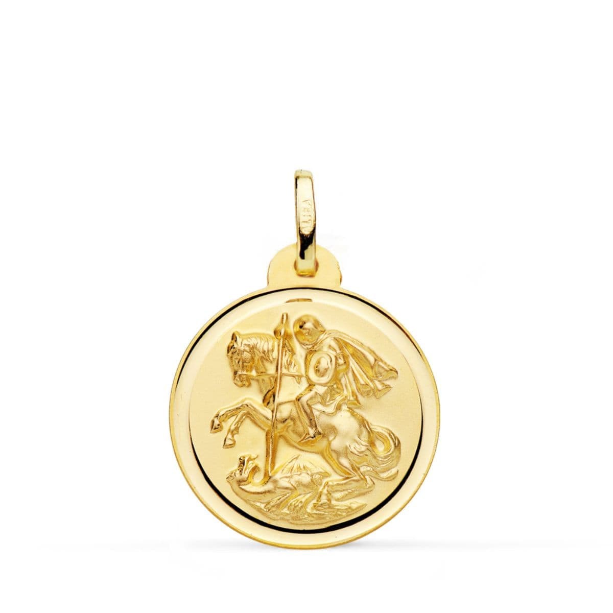 Médaille Or 18 Carats 750 Jaune Saint Georges 22mm - Chaînes et Gravure Offertes