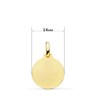 Médaille Or 18 Carats 750 Jaune Saint Christophe 14mm - Chaîne et Gravure Offertes - vue V4