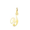 Pendentif Lettre 'Y' Or 750 Jaune - Chaine Offerte - vue V1