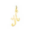 Pendentif Lettre 'K' Or 750 Jaune - Chaine Offerte - vue V1