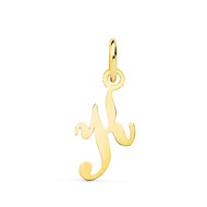 Pendentif Lettre 'K' Or 750 Jaune - Chaine Offerte