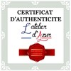 Pendentif Lettre 'D' Or 750 Jaune - Chaine Offerte - vue V4