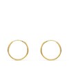 Boucles d'Oreilles Or 18 Carats 750 Jaune - Créoles Flex - vue V1