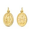 Médaille Or 18 Carats 750 Jaune Vierge Miraculeuse - Chaîne Offerte - vue V1