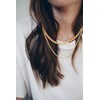 collier doré à l'or fin - GASTON - vue V2