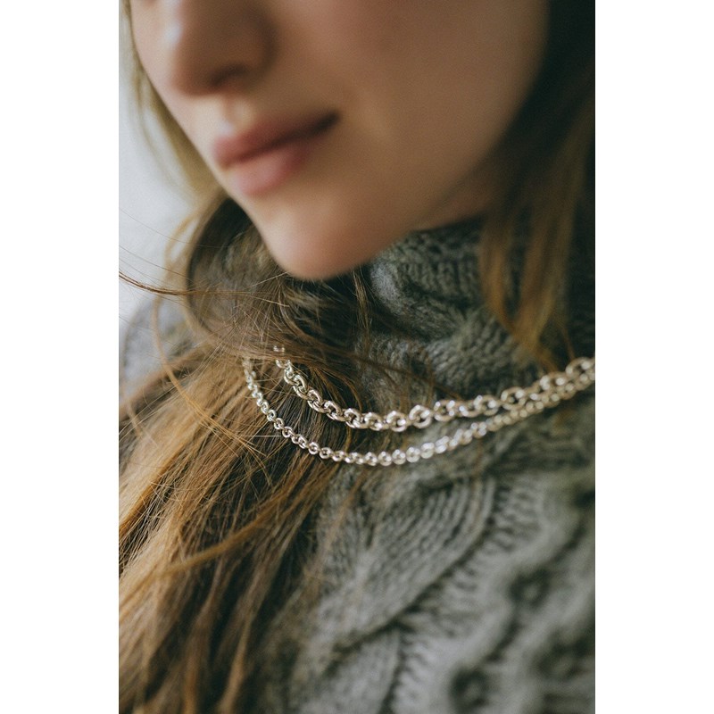 collier plaqué argent - GASTON - vue 2
