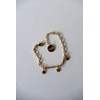 bracelet trèfles doré à l'or fin - LÉON - vue V3