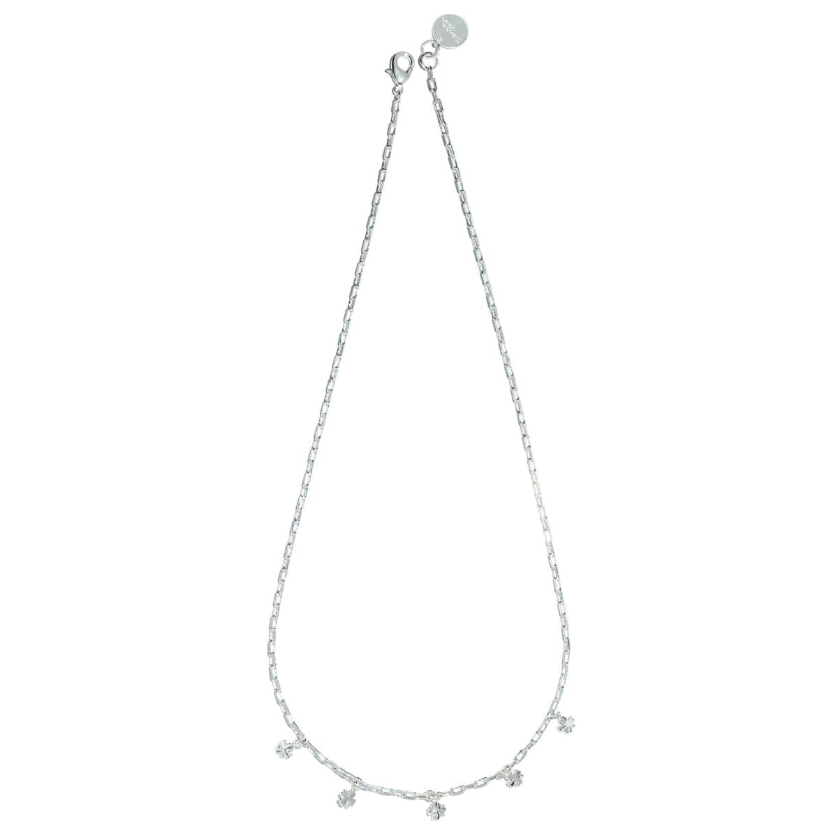 collier trèfles plaqué argent - LÉON