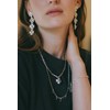 collier trèfles plaqué argent - LÉON - vue V5